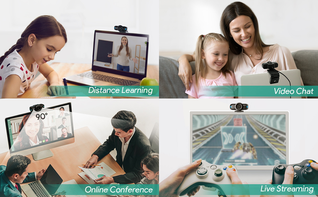 AUKEY Autofocus Webcam